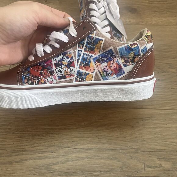 NEW Vans X Disney Old School Sneakers '100th Anniversary Scrapbook' W 5.5 - Picture 4 of 9